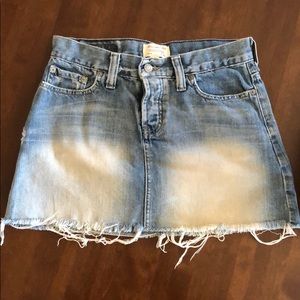 Abercrombie denim miniskirt with button fly